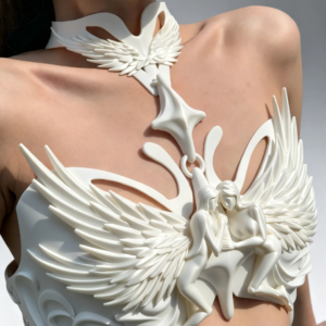 the white angel on the bra